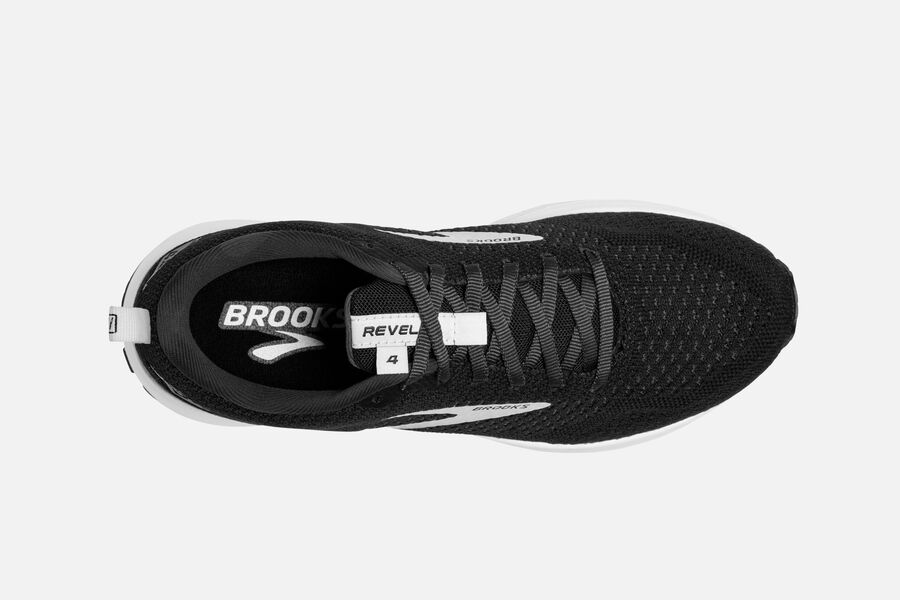 Brooks Revel 4 Road Loopschoenen Dames - Zwart/Zilver - 842036IBK